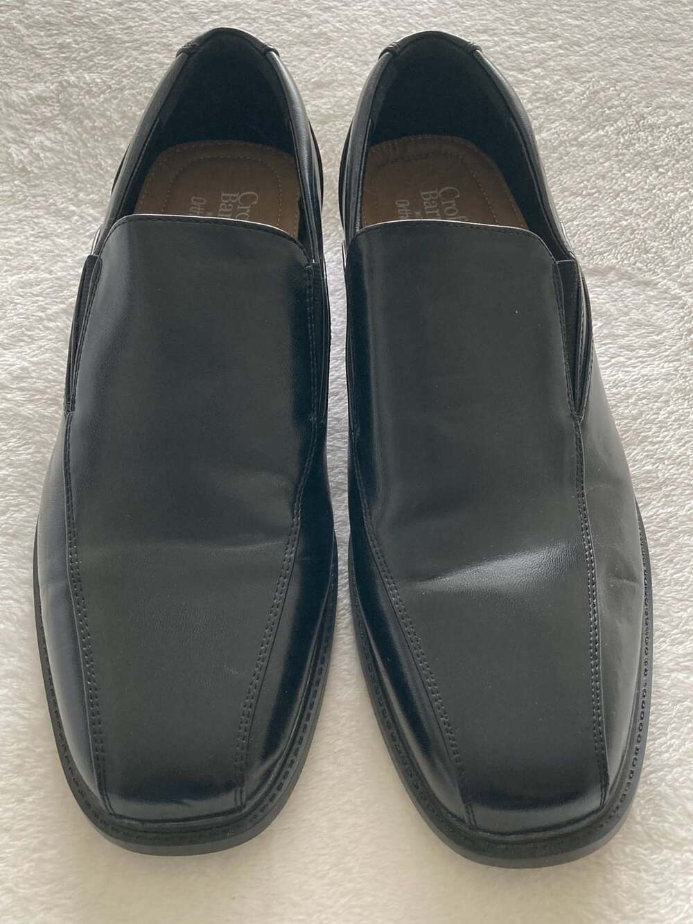 Croft & Barrow Slip-On Dress Shoes Black Ortholite Men’s Size 11